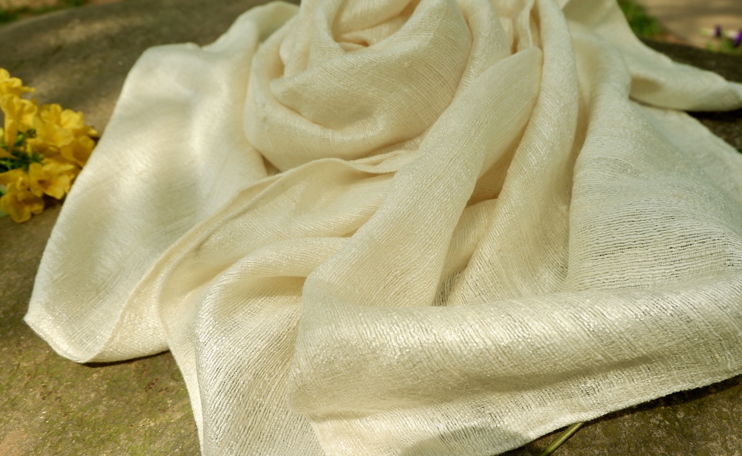 Raw Silk Made From Mulberry Silk Pure Silk Non-dye Raw Silk Fabric Raw Silk  Making Towel and Remove Makeup Pad 